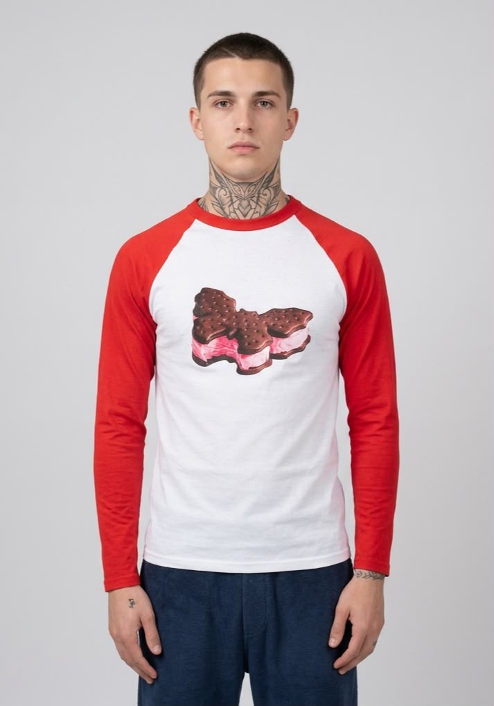 Sick Luke Longsleeve Ice Cream Tee - Red